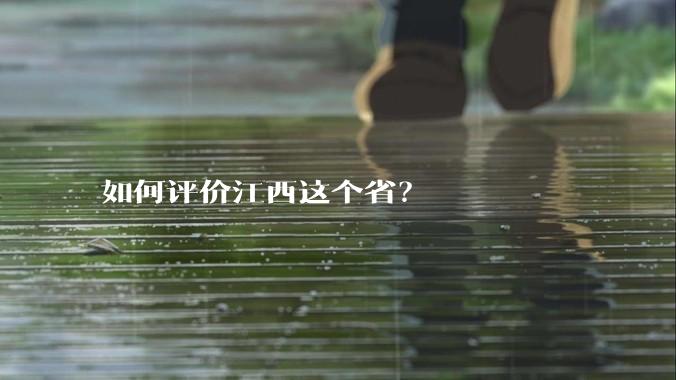 如何评价江西这个省？